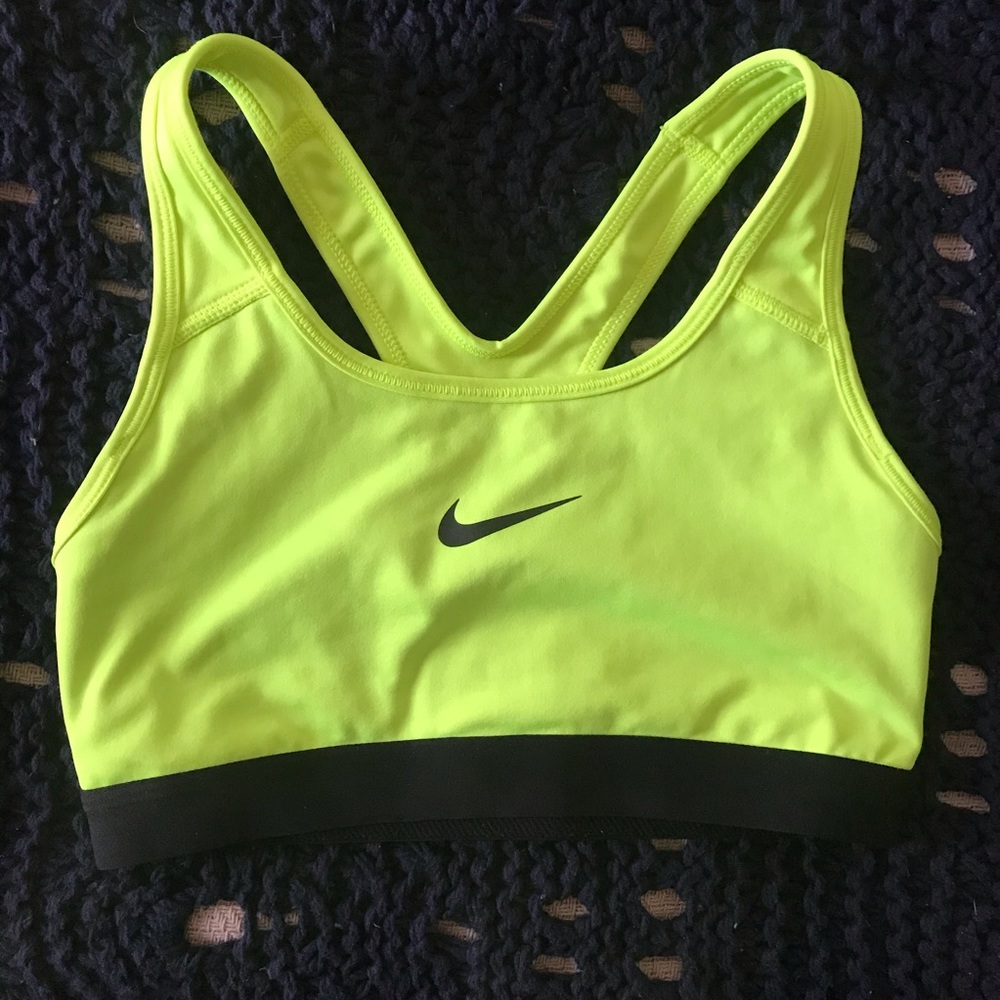 Nike dri-fit sports bra NEON yellow